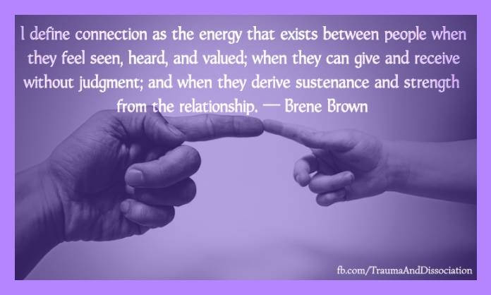 Some thoughts on disconnection and connection. – Emerging From The Dark ...